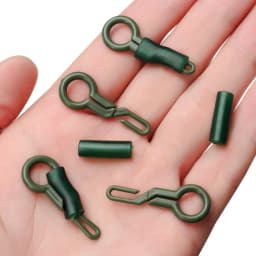 20Pcs Catfish Accessories Tackle Back Lead Clips With Silicone Sleeves Locking Tube Fishing Convert Rig Connector Angling Supply