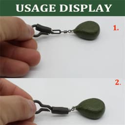 20Pcs Catfish Accessories Tackle Back Lead Clips With Silicone Sleeves Locking Tube Fishing Convert Rig Connector Angling Supply
