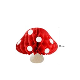 Mushroom Honeycomb Ball Woodland Animal Party Decoration Paper Flower Ball Kids Adults Happy Jungle Safari Birthday Party Decor
