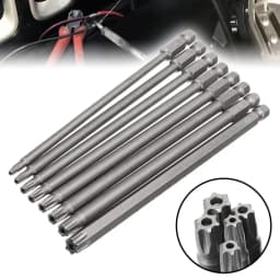 1PC Long 150mm Magnetic Torx Screwdriver Bit Alloy Steel 1/4 Inch Hex Torx Screw Driver T8,T10,T15,T20,T25,T27,T30,T40