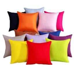 Candy Color Pillowcase Solid Decorative Home Decoration Sofa Car Cushion Cover 40x40
