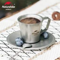 Naturehike Outdoor Tableware Stainless Steel Plate Bowl Camping Cookware Frying Pan Hiking Stainless Steel Cups Food Containers