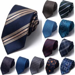 NEW 8cm Tie Men Gravatas Classic Many Color Newest Design Necktie Shirt Accessories Striped Sky Blue Man's Office