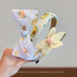3 Pcs/Set Children Cute Coffee Color Cartoon Flower Hairbands Headwears Girls Lovely Hair Hoop Headbands Kids Hair Accessories
