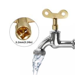 5pcs Plumbing Hole Faucet Key Radiator Water Valve Tap Square Socket Special Lock Wrench