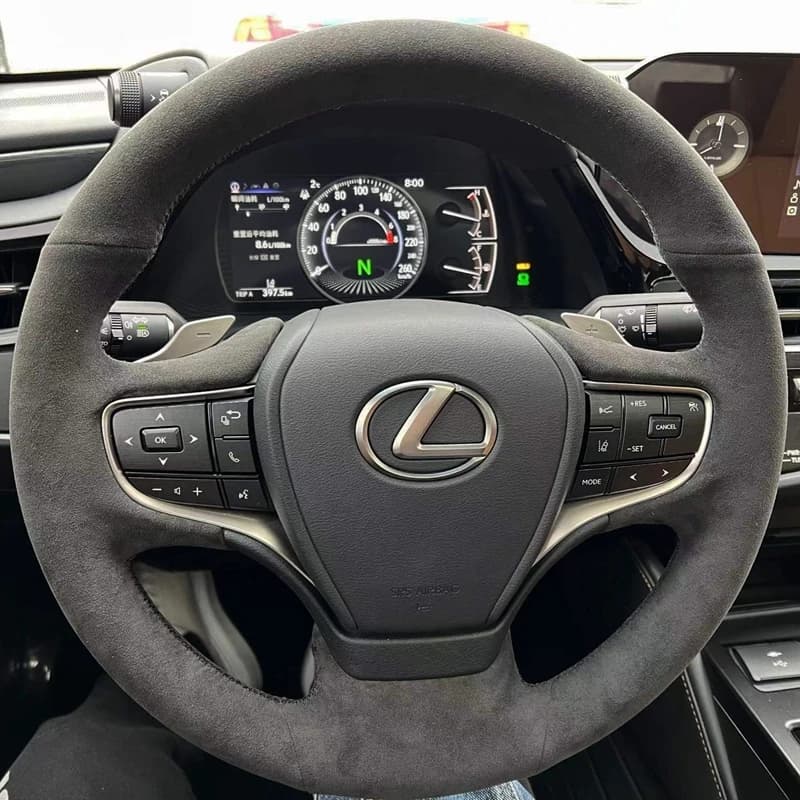 Custom Car Steering Wheel Braid Cover Suede 100% Fit For lexus ES300h 2019 2020 2021 ES350 2019-2021 Auto Interior Accessories