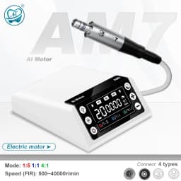 AI-AM7 Electric Micromotor LED Kit with Smile S1-5L Contra Angle 1:5 Increasing Handpiece Dental Endodontic Equipment 2/4 Holes