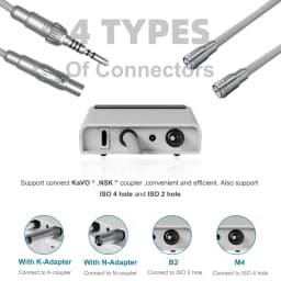 AI-AM7 Electric Micromotor LED Kit with Smile S1-5L Contra Angle 1:5 Increasing Handpiece Dental Endodontic Equipment 2/4 Holes