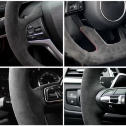 Custom Car Steering Wheel Braid Cover Soft Suede 100% Fit For Hyundai Tucson 3 2015 2016 2017 2018 2019 2020 Car Accessories