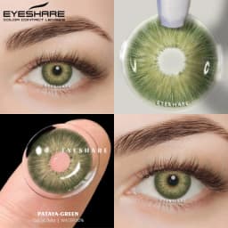 EYESHARE Color Contact Lenses for Eyes 2pcs PATTAYA Blue Green Colored Lenses Beautiful Pupil Yearly Makeup Cosmetic ContactLens