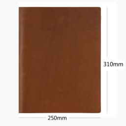 AIGUONIU Genuine Leather A4 Size Ring Planner with 4 Holes Binder Retro Notebook Vertical Version Neutral Notepad Sketchbook