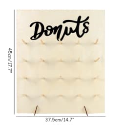 DIY Wooden Donut Wall Rustic Wedding Decoration Table Donut Party Decor Baby Shower Anniversary Birthday Event Party Favor
