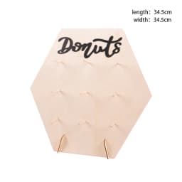 DIY Wooden Donut Wall Rustic Wedding Decoration Table Donut Party Decor Baby Shower Anniversary Birthday Event Party Favor