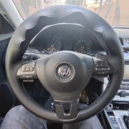 Custom DIY Car Steering Wheel Cover 100% Fit For Volkswagen VW Tiguan Lavida Passat B7 Jetta Mk6 MK5 Auto Interior Accessories