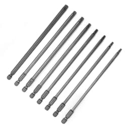 1PC 150mm Magnetic Torx Screwdriver Bits Set Screwdriver Head T8,T10,T15,T20,T25,T27,T30,T40 Tamper Proof Security Drill Bit Set