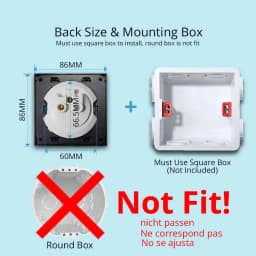 Wallpad White Glass Panel Blue LED Indicator Push Button Wall Light Switch and Socket Electric Outlet AC110-220V 16A