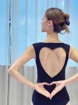 Tights Ballet Dance Suit Women's Round Neck Hanging Neck Slope Stitching Design With Gym Clothes Nylon Jumpsuit Love Back