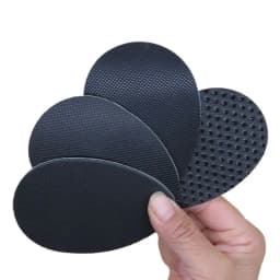 Insole Wear-resistant Tendon Rubber Sole Non-slip Stickers High Heels Forefoot Anti-skid Pad Sole Anti-slip Pad Unisex 10Pairs
