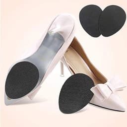 Insole Wear-resistant Tendon Rubber Sole Non-slip Stickers High Heels Forefoot Anti-skid Pad Sole Anti-slip Pad Unisex 10Pairs