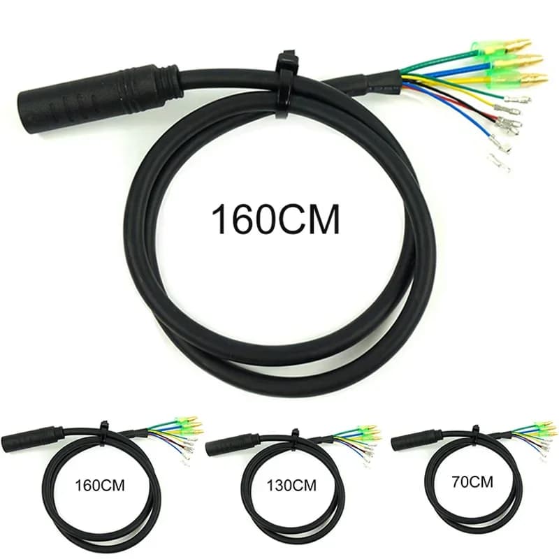 9 Pin Julet Wheel Hub Motor Cable E-bike Motor Extension Cable Ebike Motor Cable Electric Bike Accessories