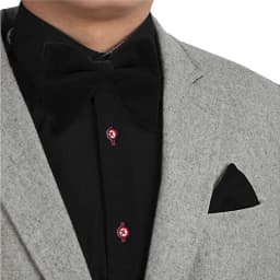 Fashion Velvet Big Bowties Set Women Men Solid Bow Tie Wedding Tuxedo Groom Oversize Bow Knot Pocket Square Cravats Cuff-links