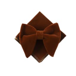 Fashion Velvet Big Bowties Set Women Men Solid Bow Tie Wedding Tuxedo Groom Oversize Bow Knot Pocket Square Cravats Cuff-links