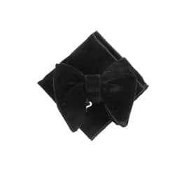 Fashion Velvet Big Bowties Set Women Men Solid Bow Tie Wedding Tuxedo Groom Oversize Bow Knot Pocket Square Cravats Cuff-links