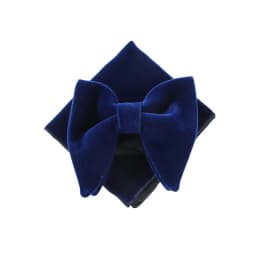 Fashion Velvet Big Bowties Set Women Men Solid Bow Tie Wedding Tuxedo Groom Oversize Bow Knot Pocket Square Cravats Cuff-links