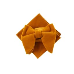 Fashion Velvet Big Bowties Set Women Men Solid Bow Tie Wedding Tuxedo Groom Oversize Bow Knot Pocket Square Cravats Cuff-links