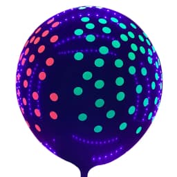 Neon Happy Birthday Banner Blacklight Party Supplies Glow in the Dark Birthday Banner Black Light Reactive UV Party Accessories