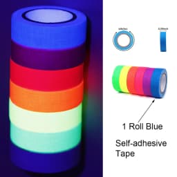 Neon Happy Birthday Banner Blacklight Party Supplies Glow in the Dark Birthday Banner Black Light Reactive UV Party Accessories