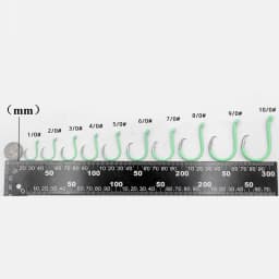 ZYZHE  Luminous Circle Fishing Hook 10 Sizes 4-10piece Hawksbill Hook Saltwater Freshwater Hooks for Tuna, Catfish, Bass Fishing