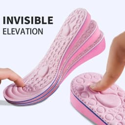 1Pair Height Increased Insoles for Women Shoes Inner Sole Shoe Insert Lift Heel Comfort EVA Heightening Feet Care Insoles