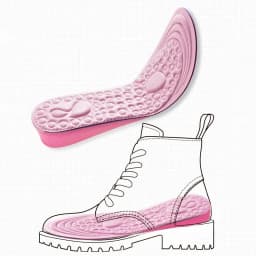 1Pair Height Increased Insoles for Women Shoes Inner Sole Shoe Insert Lift Heel Comfort EVA Heightening Feet Care Insoles