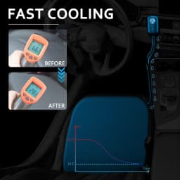 Car Seat Cover Cooling Breathable Two-in-one Air Conditioning Wind Car Seat Cushion Cooler Summer Car Ventilated Seat Pad Karcle