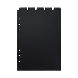 A5 A6 PP Black Pink Paper Index Divider Cute 6 Holes For Binder Loose leaf Planner Notebook Stationery Notebook Paper Divider