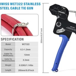 Cable Tie for Stainless Steel Tie Hand Fastening Tool High Quality Multi-Purpose Locking Wrap Strap Cutting Tension