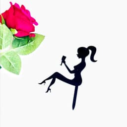 New Girl Acrylic Happy Birthday Cake Topper Rose Gold Cartoon Shape Kids Party Cake Toppers Dessert Decoration Baby Shower Gift