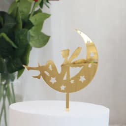 New Girl Acrylic Happy Birthday Cake Topper Rose Gold Cartoon Shape Kids Party Cake Toppers Dessert Decoration Baby Shower Gift