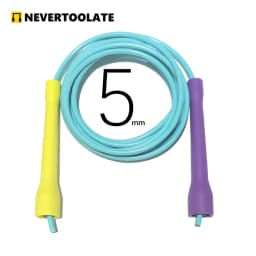 JR006 CC HANDLE 3.2m (rope between handles) x 5mm 5.3mm 6mm pvc 11ft skip jump rope