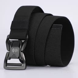 Men belt Classic Fashion Matching Essentials Tactical Quick Release Snap Snap Elastic Leisure Outdoor Metal buckle Tactical Belt