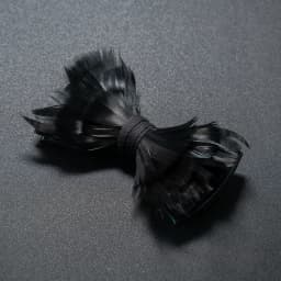 Black blue solid 2026 New feather bow tie handmade men's bow tie brooch Wooden box sets wedding party gift JEMYGINS design