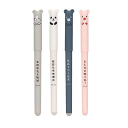 Kawaii Pig Bear Cat Mouse Erasable Gel Pen School Office Supplies Stationery Gift 0.5mm Blue Black Ink