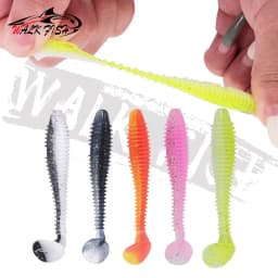 WALK FISH 10PCS 4.5cm-7.5cm Soft Plastic Fishing Lure Worm Baits Jigging Wobbler Fishing Lures Swimbaits for Saltwater Fishing