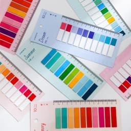 10*20PCS Transparent Index Notes Paper Office School Supplies Stationery Small Rectangu Fluorescent Sticker Strip Sticky