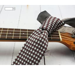 5.5CM Fashion Knitted Ties For Men Navy Brown Striped Neckties College Student Narrow Design Woven Cravat Plaid Shirt Accessory
