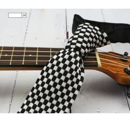 5.5CM Fashion Knitted Ties For Men Navy Brown Striped Neckties College Student Narrow Design Woven Cravat Plaid Shirt Accessory