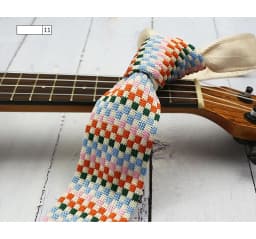 5.5CM Fashion Knitted Ties For Men Navy Brown Striped Neckties College Student Narrow Design Woven Cravat Plaid Shirt Accessory