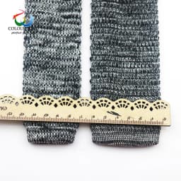 5.5CM Fashion Knitted Ties For Men Navy Brown Striped Neckties College Student Narrow Design Woven Cravat Plaid Shirt Accessory