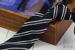 5.5CM Fashion Knitted Ties For Men Navy Brown Striped Neckties College Student Narrow Design Woven Cravat Plaid Shirt Accessory